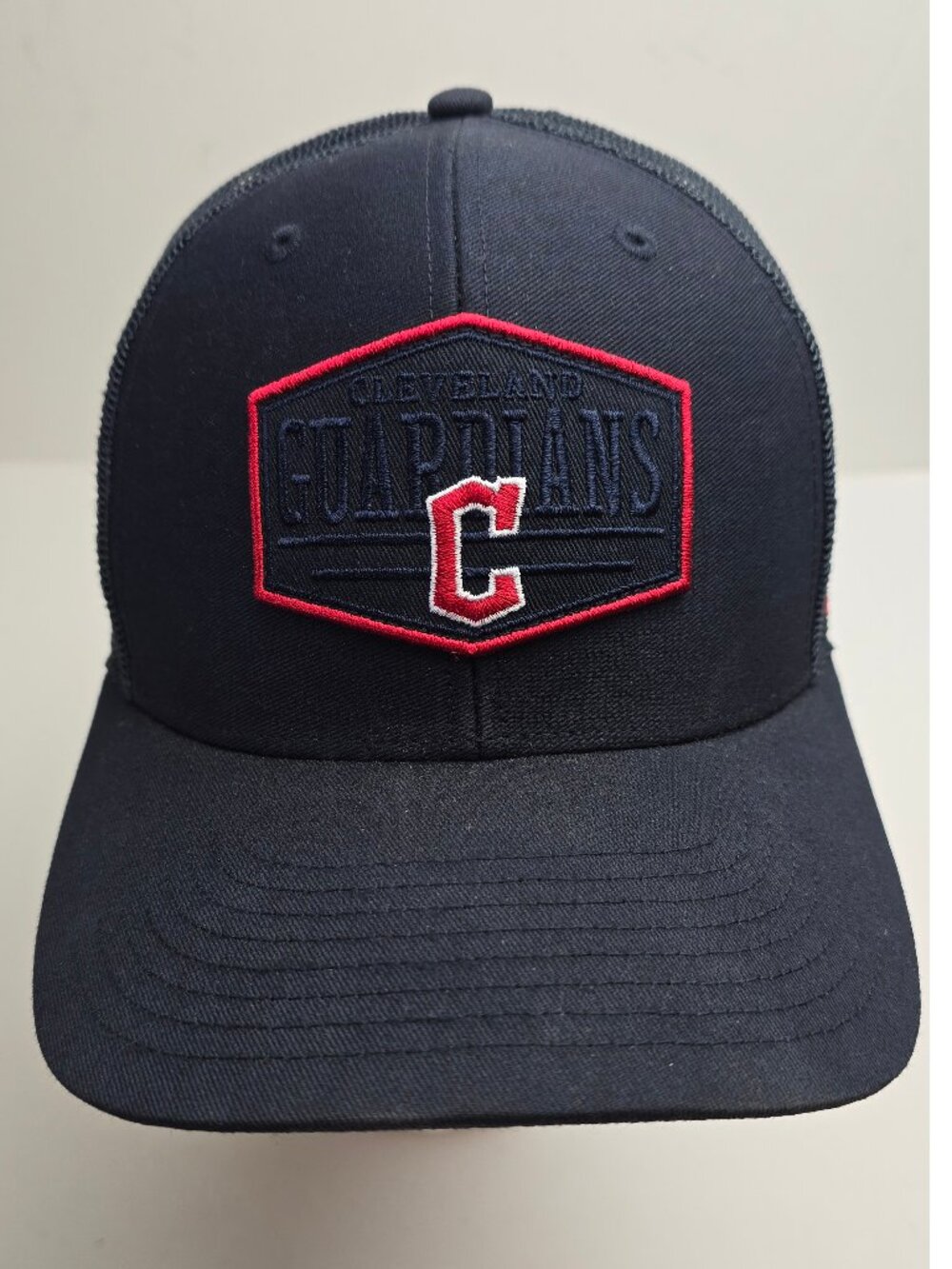 Men's Cleveland Guardians '47 Navy Ridgeline Tonal Patch Trucker Adjustable Hat